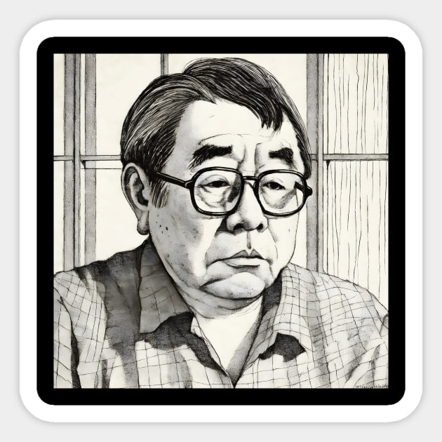 Portrait of old asian man wearing eyeglasses Sticker by KOTYA